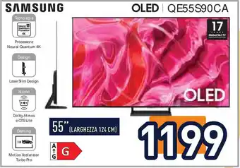 Unieuro SAMSUNG OLED QE55S90CA offerta