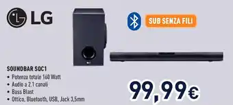 Unieuro LG SOUNDBAR SQC1 offerta