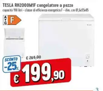 A&O TESLA RH2000M1F congelatore a pozzo offerta