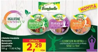 Despar Ciotola insalata Benssere Bonduelle assortita 130 g offerta