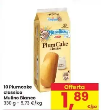 Despar 10 Plumcake classico Mulino Bianco 330 g offerta