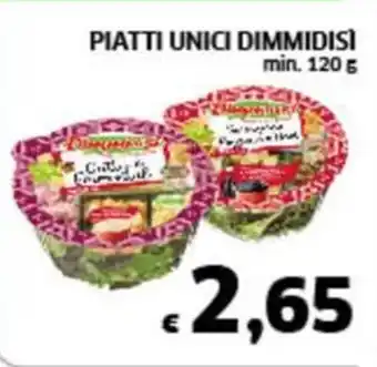 Ecu Discount PIATTI UNICI DIMMIDISÌ min. 120 g offerta