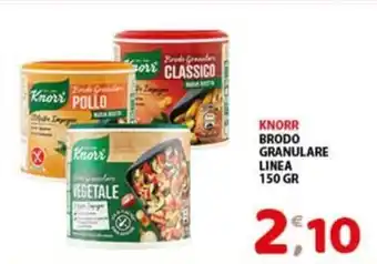 Mio Market KNORR BRODO GRANULARE LINEA 150 GR offerta