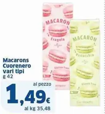 Sigma Macarons Cuorenero vari tipi g 42 offerta