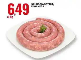 Eurospin SALSICCIA SOTTILE/LUGANEGA offerta