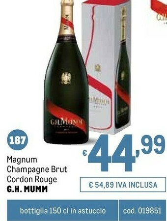 Metro Champagne offerta