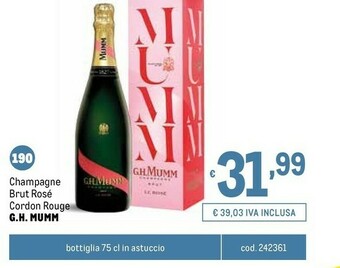 Metro Champagne offerta