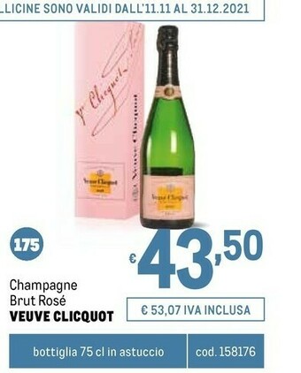 Metro Champagne offerta