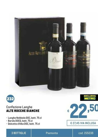 Metro Vino offerta