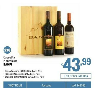 Metro Vino rosso offerta