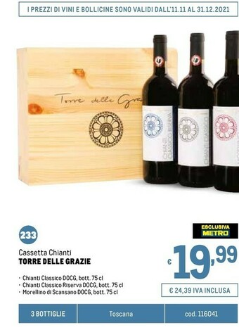 Metro Chianti offerta