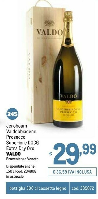 Metro Prosecco offerta