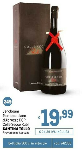 Metro Montepulciano d'abruzzo offerta