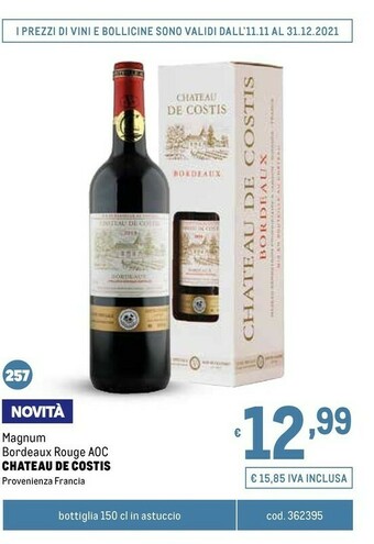Metro Vino offerta