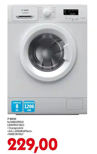 IT WASH by SANGIORGIO LAVATRICE G812