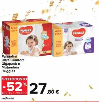 Huggies Pannolini Ultra Comfort Gigapack o Mutandina
