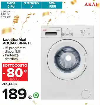 Carrefour Iper Akai AQUA6001NV/T L offerta