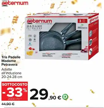 aeternum Tris Padella Madame Petravera 20-24-28cm