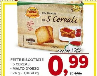 Todis Fette biscottate ai 5 cereali 324 g(ml) offerta