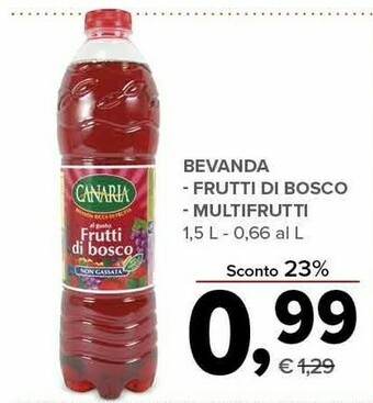 Todis Bevanda frutti di bosco offerta
