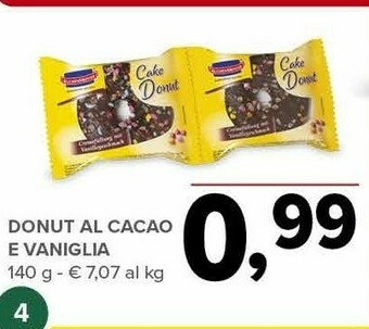 Todis Donut al cacao e vaniglia offerta