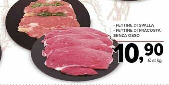 Todis Fettine di spalla/fettine di fracosta offerta
