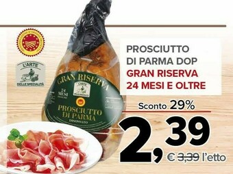 Todis Prosciutto di parma dop offerta