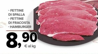 Todis Fettine di spalla/fettine di fracosta/hamburger offerta