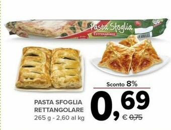 Todis Pasta sfoglia rettangolare offerta