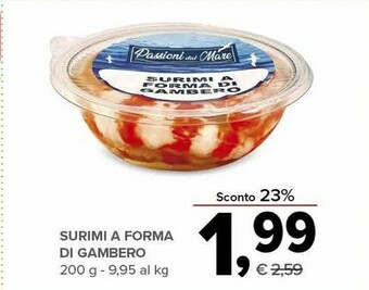 Surimi a forma di gambero