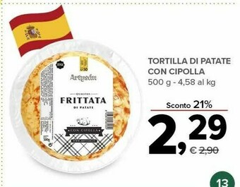 Todis Tortilla di patate con cipolla offerta