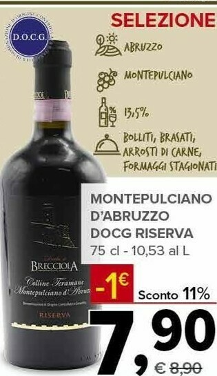 Todis Riserva montepulciano d'abruzzo docg offerta