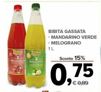 Bibita gassata mandarino verde