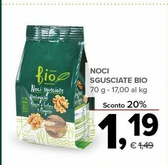 Todis Noci sgusciate bio offerta