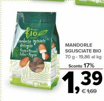 Todis Mandorle sgusciate bio offerta
