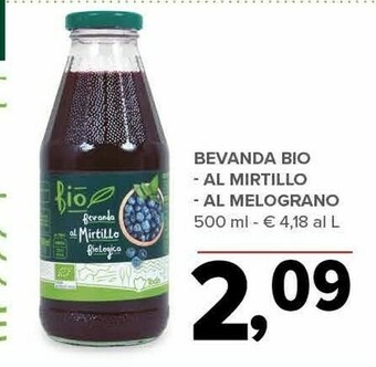 Todis Bevanda bio al mirtillo offerta
