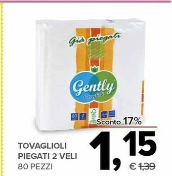 Todis Tovaglioli piegati 2 veli offerta