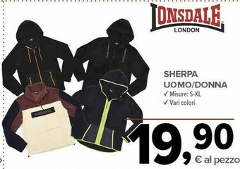Todis Londsale sherpa uomo offerta