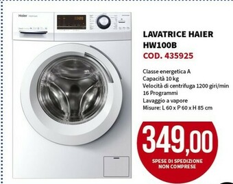 Todis Haier hw100b lavatrice offerta