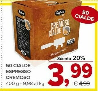 Todis 50 cialde espresso cremoso offerta