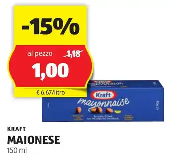 ALDI KRAFT MAIONESE 150 ml offerta