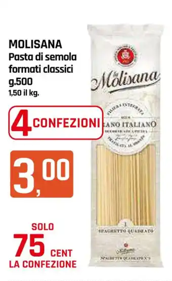 Famila Superstore MOLISANA Pasta di semola formati classici g 500 offerta