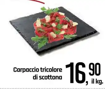 Carpaccio tricolore di scottona
