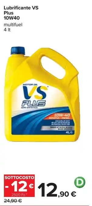 Carrefour Iper VS Plus 10W40 Lubrificante 4lt offerta