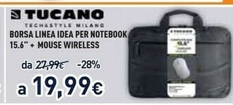 Unieuro Borsa linea idea + mouse wireless offerta