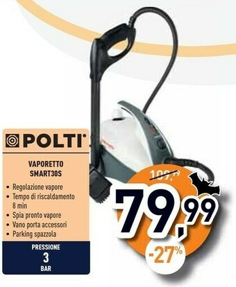 Unieuro Vaporetto smart 30s offerta