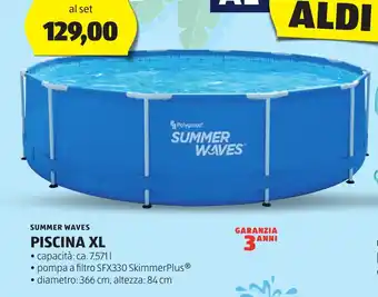 ALDI SUMMER WAVES PISCINA XL offerta