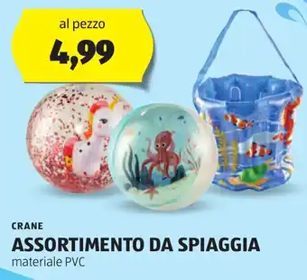 ALDI CRANE ASSORTIMENTO DA SPIAGGIA materiale PVC offerta