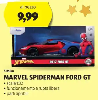 ALDI SIMBA MARVEL SPIDERMAN FORD GT offerta