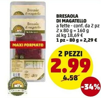 PENNY Bresaola di magatello a fette offerta